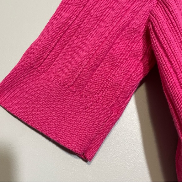Jones Wear Pink Short Sleeve Cardigan - Medium‎ - Picture 6 of 7